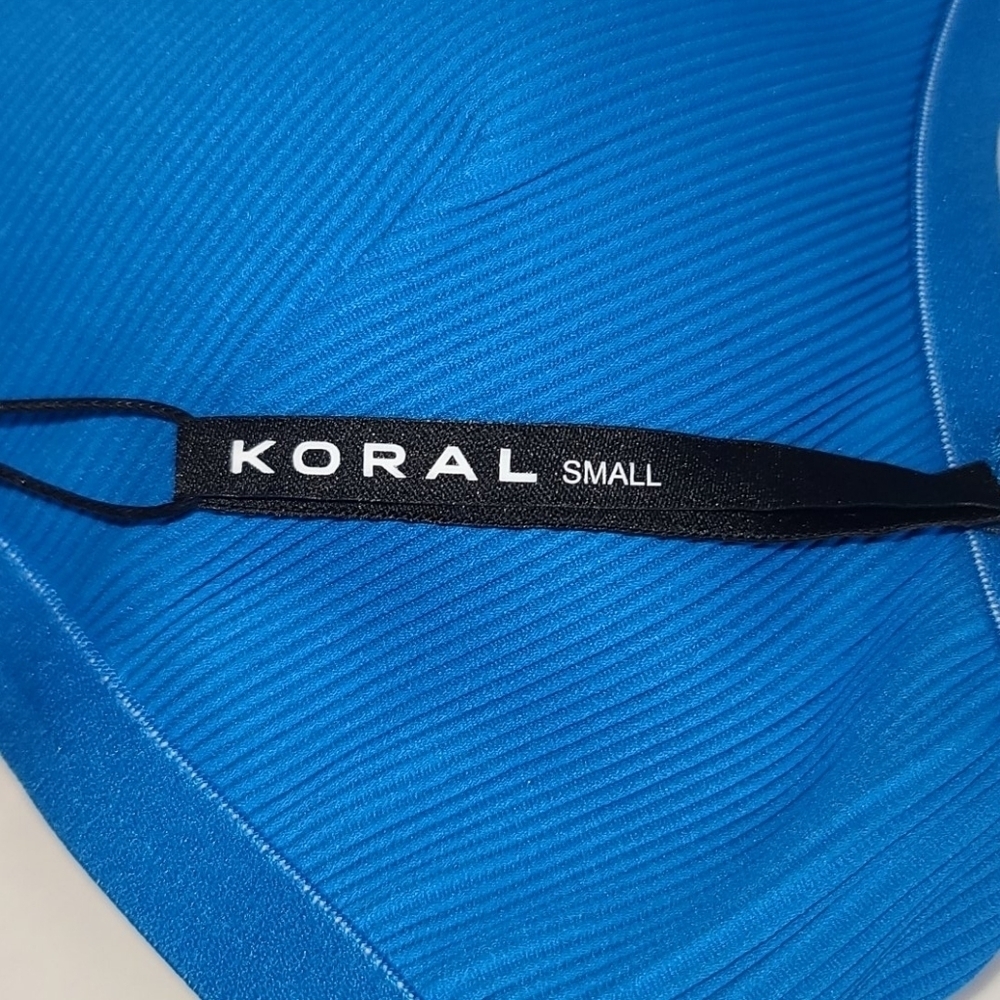 Koral NWT "Time Groove" Ribbed Jersey Sports Bra - Picture 4 of 8